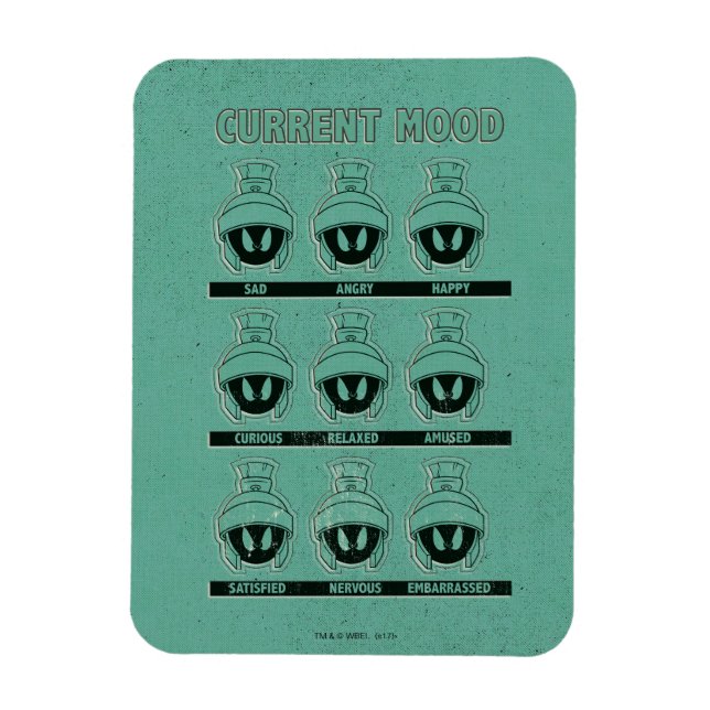 Ímã MARVIN, O MARTIAN™ Current Mood Chart (Gráfico de  (Vertical)