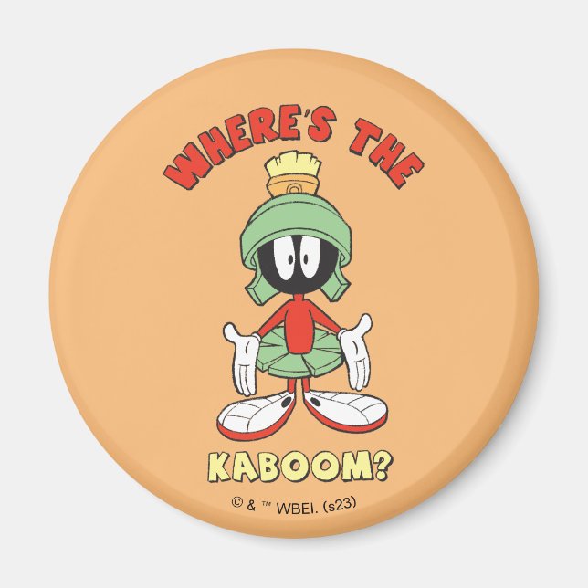 Imã MARVIN THE MARTIAN™ Onde está o Kaboom? (Frente)