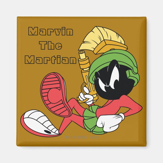 Imã MARVIN THE MARTIAN™ Reclining With Laser (Frente)