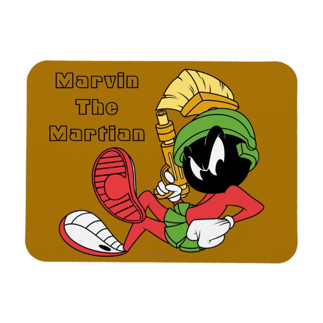 Ímã MARVIN THE MARTIAN™ Reclining With Laser (Horizontal)