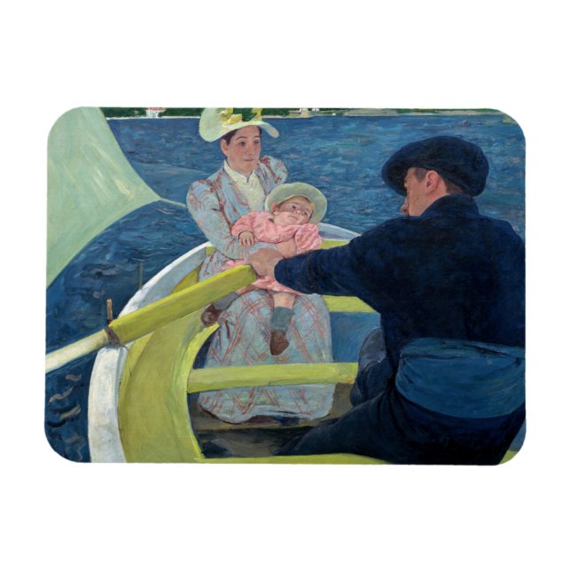 Ímã Mary Cassatt - A Festa do Barco (Horizontal)