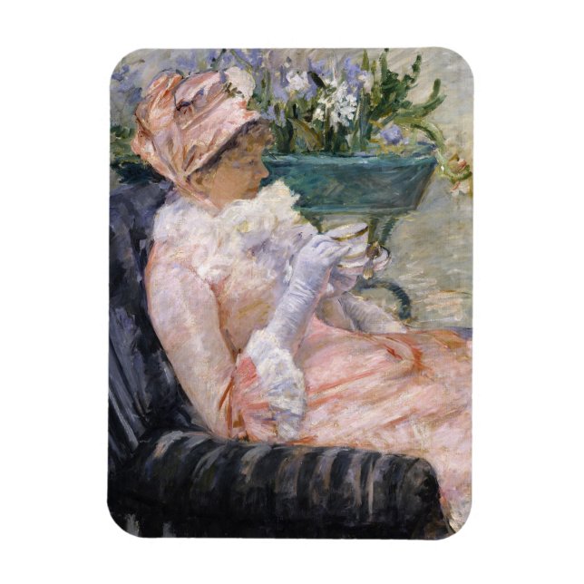 Ímã Mary Cassatt - A Xícara de Chá (Vertical)