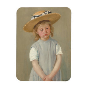 Ímã Mary Cassatt - Criança num Chapéu de Palha