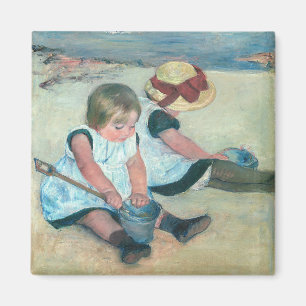 Imã Mary Cassatt - Crianças Brincando na Praia
