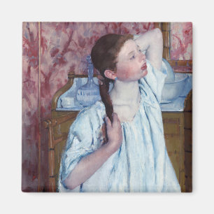 Imã Mary Cassatt - Garota Arrumando seu Cabelo
