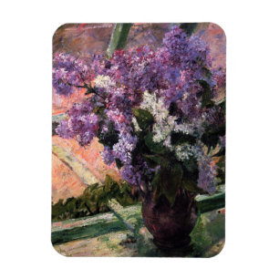 Ímã Mary Cassatt - Lilases numa Janela