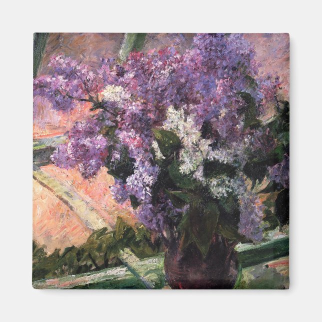 Imã Mary Cassatt - Lilases numa Janela (Frente)
