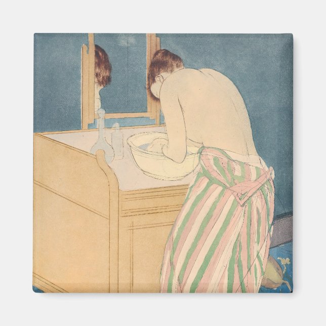 Imã Mary Cassatt - Mulher Bathing (Frente)
