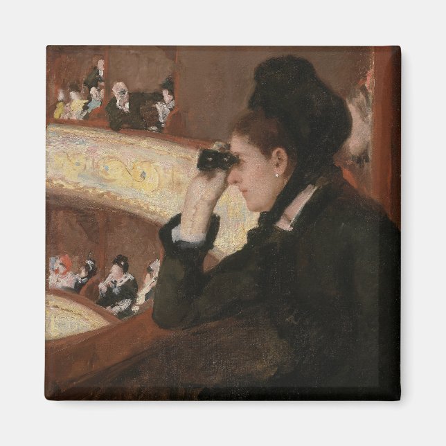 Imã Mary Cassatt - No camarote (Frente)