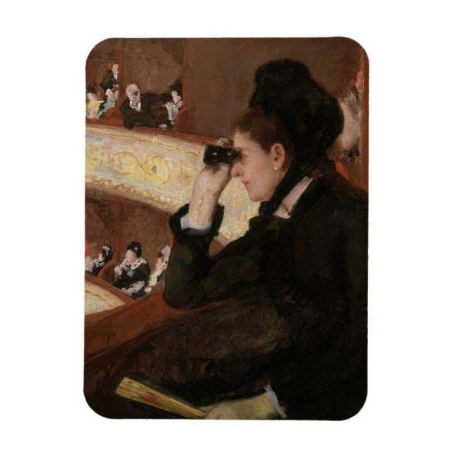 Ímã Mary Cassatt - No camarote (Vertical)