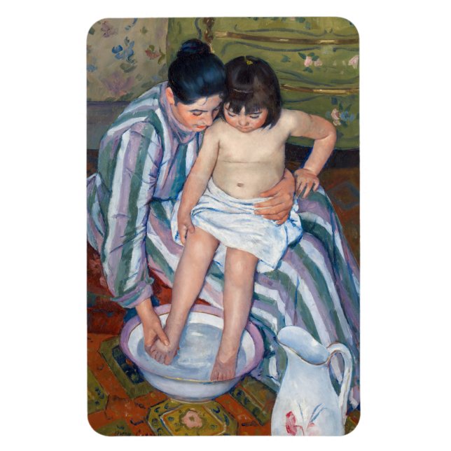 Ímã Mary Cassatt - O Banho da Criança / O Banho (Vertical)