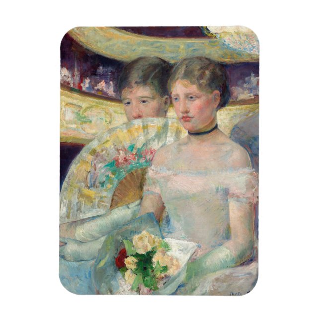 Ímã Mary Cassatt - O camarote (Vertical)