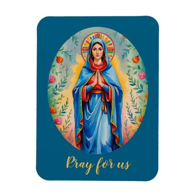 Ímã Mary Católica Religiosa (Vertical)