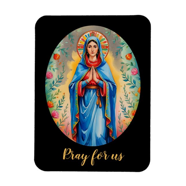 Ímã Mary Católica Religiosa (Vertical)