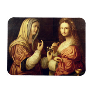 Ímã Mary e Martha (óleo no painel)