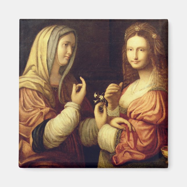 Imã Mary e Martha (petróleo no painel) (Frente)