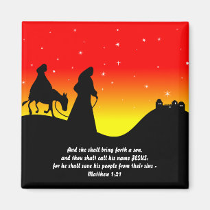 Imã Mary & Joseph, verso da escritura da bíblia