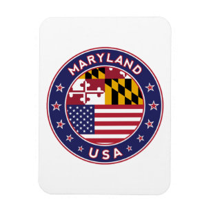 Ímã Maryland, adesivo de Maryland, capa de telefone, s