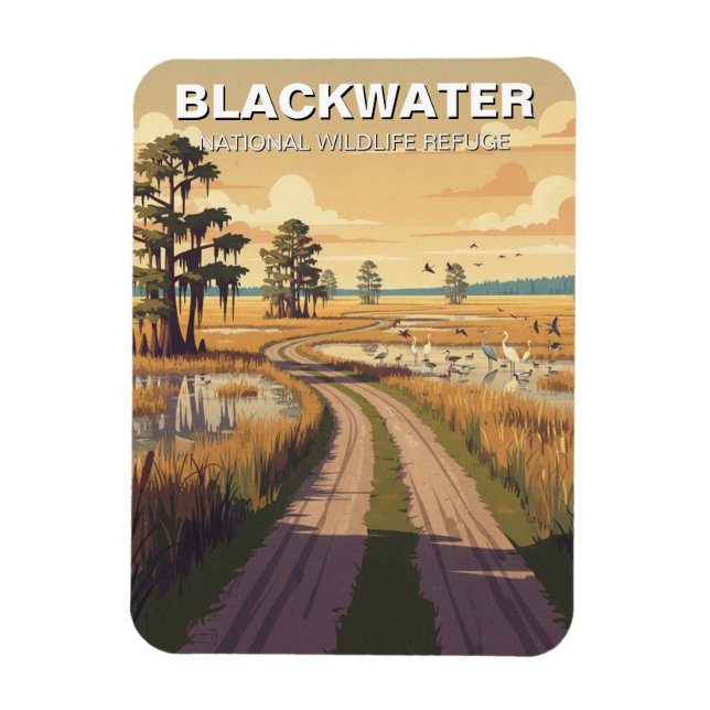 Ímã Maryland Blackwater National Wildlife Refuge (Vertical)