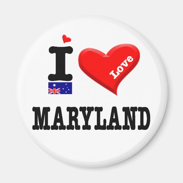 Imã MARYLAND - Eu amo (Frente)