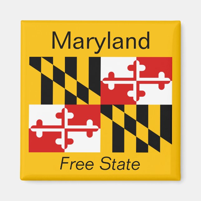 Imã Maryland Flag Magnet (Frente)