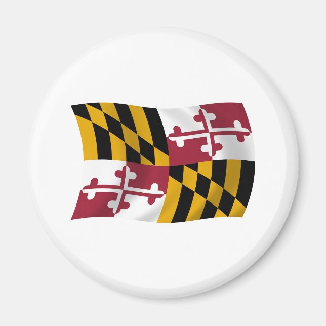 Imã Maryland Flag Magnet (Frente)