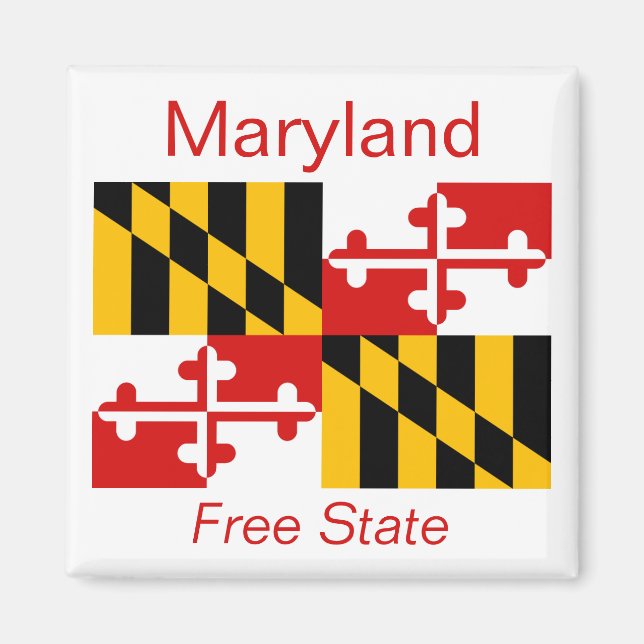Imã Maryland Flag Magnet (Frente)