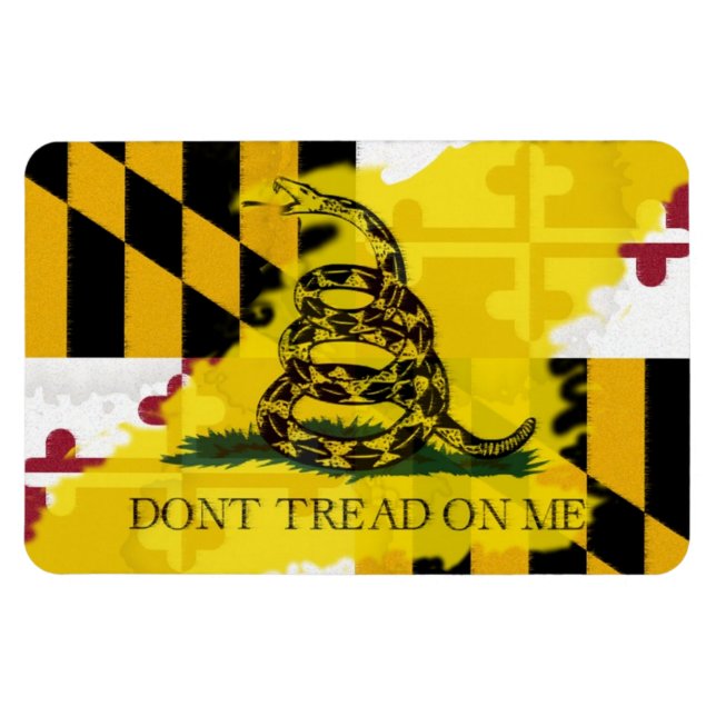 Ímã Maryland Gadsden Flag Magnet (Horizontal)