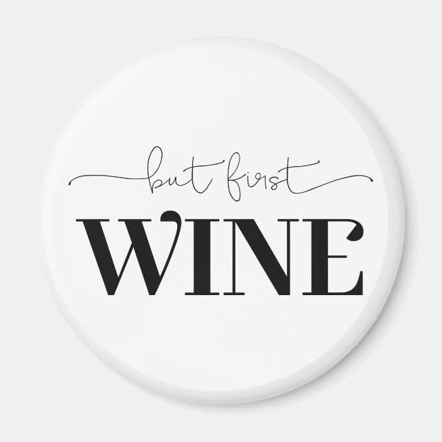 Imã Mas Primeira Cor De Fundo Personalizada Do Vinho (Frente)