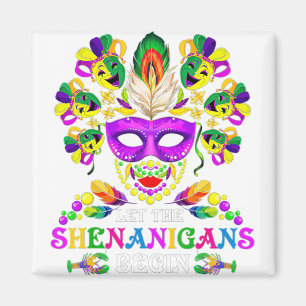 Imã Máscara de Bling miçanga Que Os Shenanigans Comece