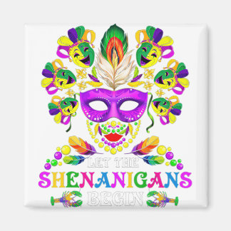 Imã Máscara de Bling miçanga Que Os Shenanigans Comece