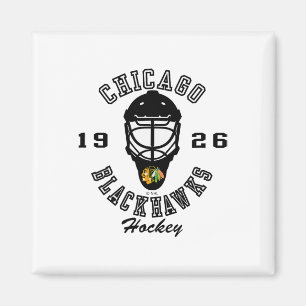 Imã Máscara de hóquei do Chicago Blackhawks Vermelha N