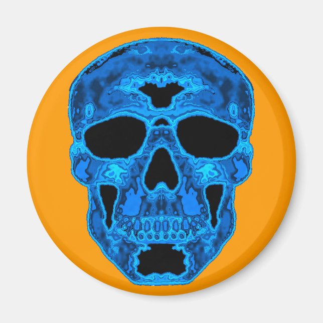 Imã Máscara de Horror do Caveira Azul (Frente)