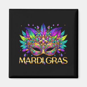 Imã Máscara de Mardi Gras Contas Carnaval Mulheres Men