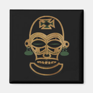 Imã Máscara de silhueta tríbal africana