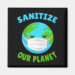 Imã Mascara Divertida Kawaii Pro Ambiente Sanitizar Te