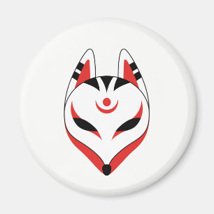 Imã Máscara do Fox de Kitsune do japonês