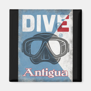 Imã Máscara do mergulho autónomo do vintage de Antí