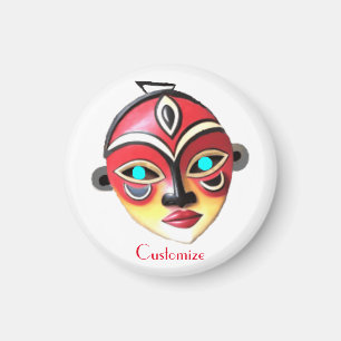 Imã Máscara Facial Menina Africana Thunder_Cove
