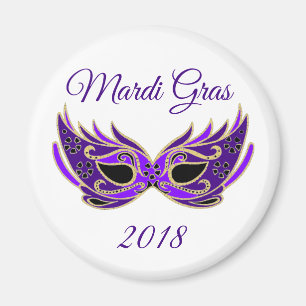 Imã Máscara Mardi Gras 2018