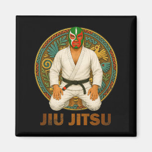 Imã Máscara Mexicana de Jiu Jitsu Lucha Livre ao Estil