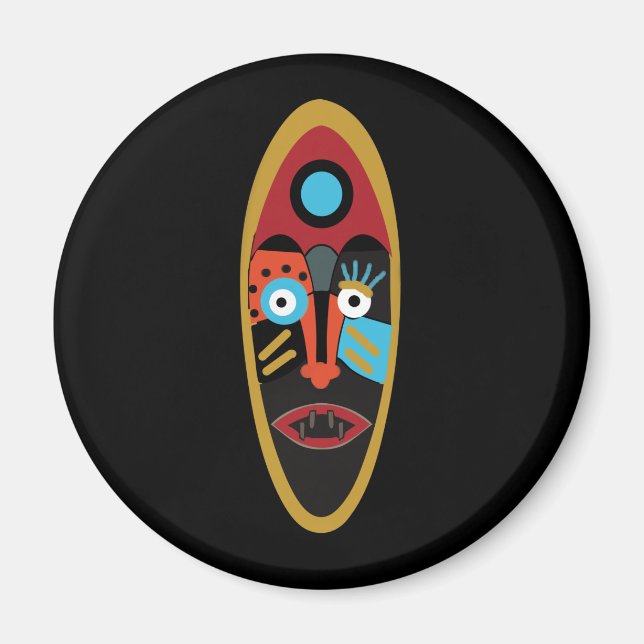 Imã máscara moderna abstrato (Frente)