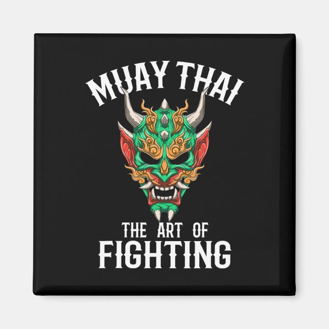 Imã Máscara Muay Thai Oni - Gi de Boxe Tailandesa e Ki (Frente)