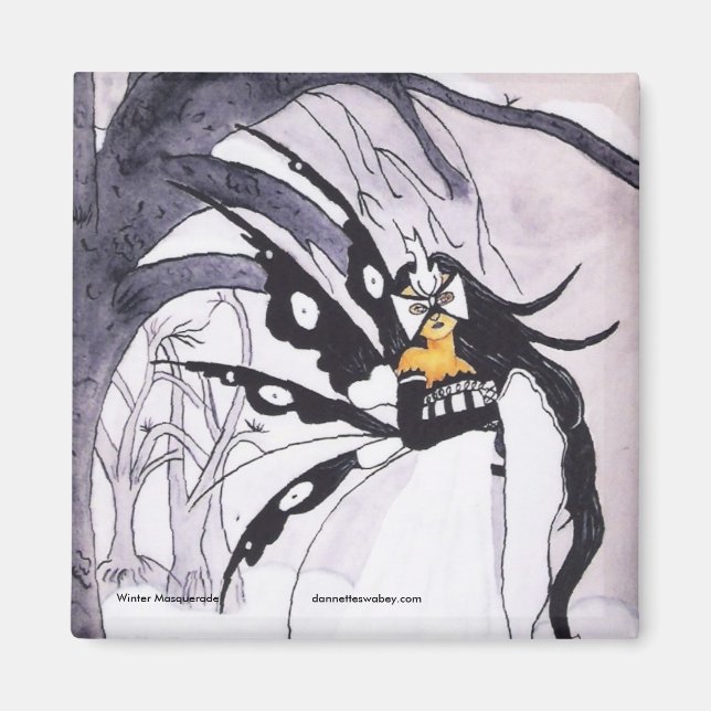 Imã Mascarada de inverno (Frente)