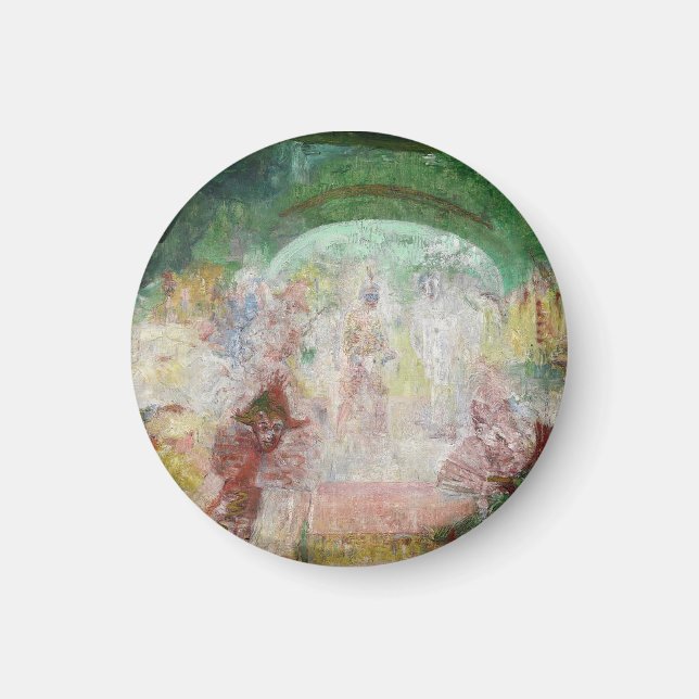 Imã Mascarada por James Ensor (1889) (Frente)