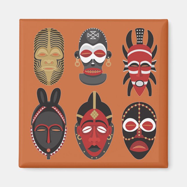 Imã Máscaras africanas ALTERADAS DO OPUS (Frente)