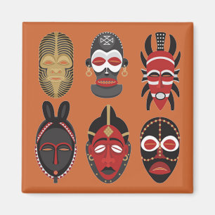 Imã Máscaras africanas VARIÁVEIS do OPUS