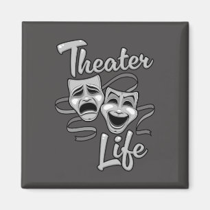 Imã Máscaras de Comédia e Tragédia da Vida em Teatro