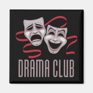 Imã Máscaras de Comédia e Tragédia do Clube de Teatro