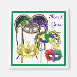 Imã Máscaras de Mardi Gras 1